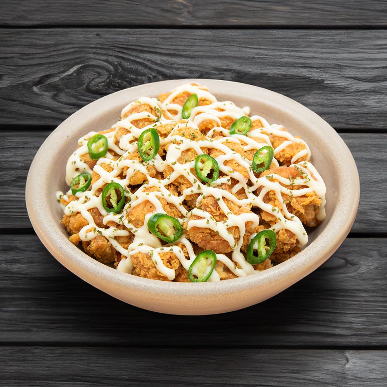 Gà Rán Sốt Kem Hành